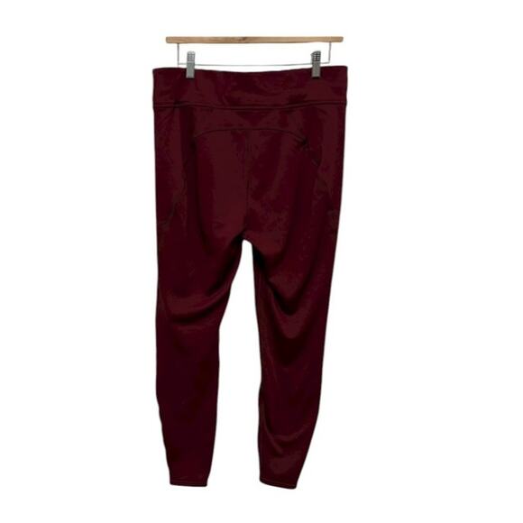 L.L. Bean Burgundy heavyweight base layer pants Sz L - Picture 5 of 5